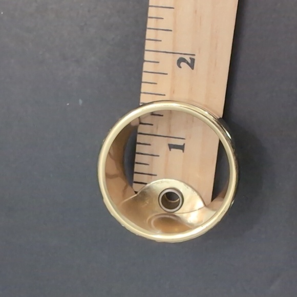 Vintage Baldwin Set Of  8 Brass Napkin Ring Holders. - Picture 7 of 8